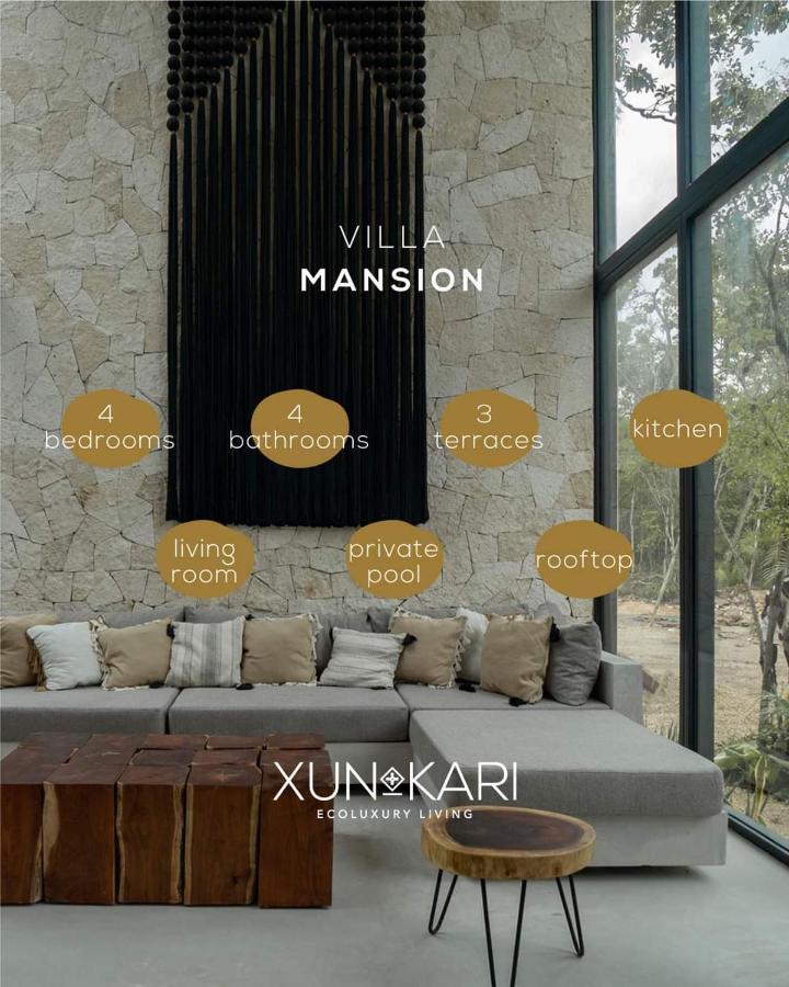 Villa Xuncari En El Corazon De La Selva Tulum Pueblo Buitenkant foto